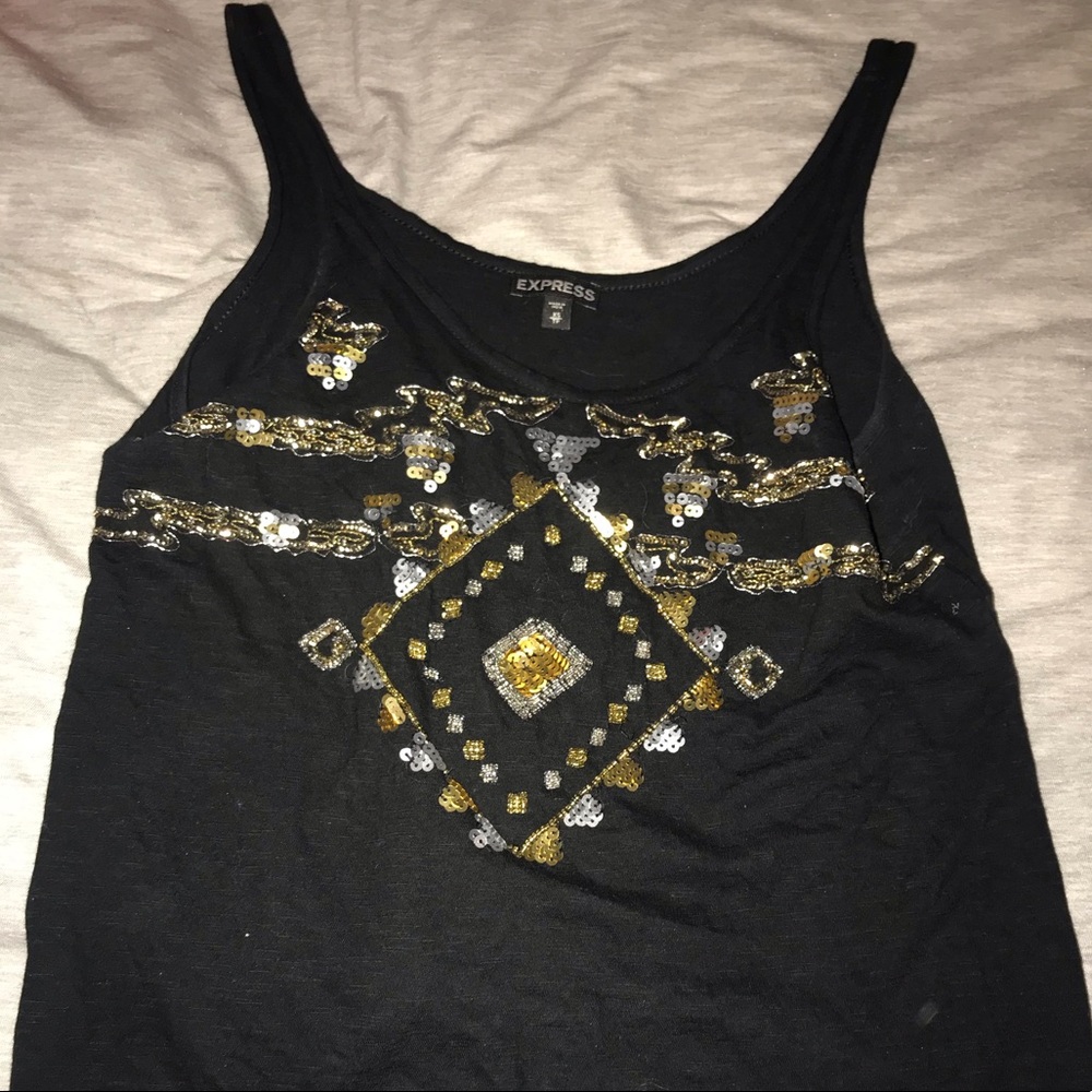 Express black tank top